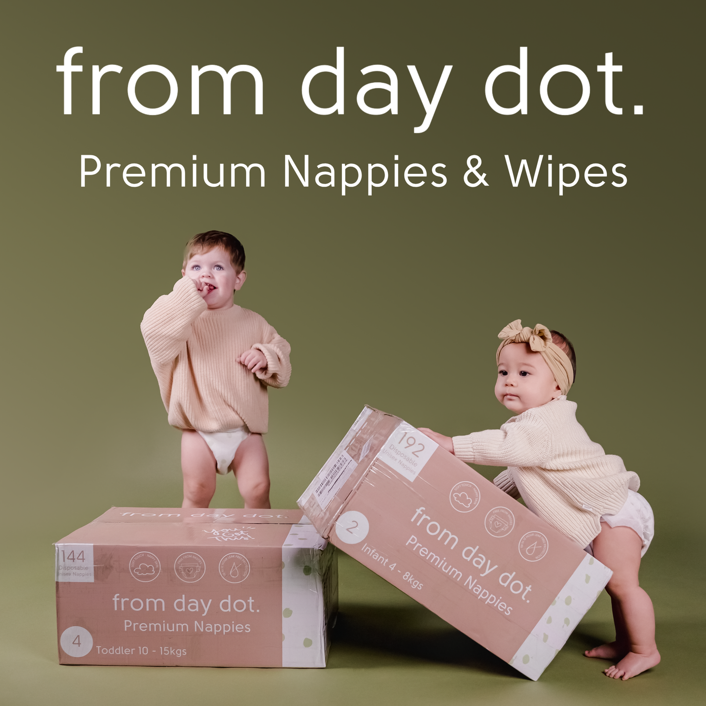 Premium Nappies + Wipes Subscription Bundle - 1 month supply