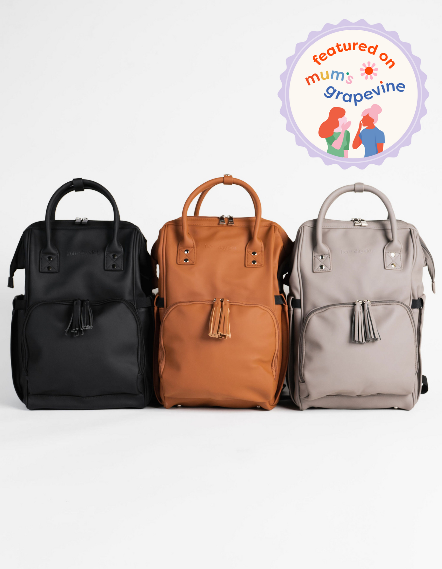 Nappy Bag Backpack (Diaper Bag) - Sunday Luxe