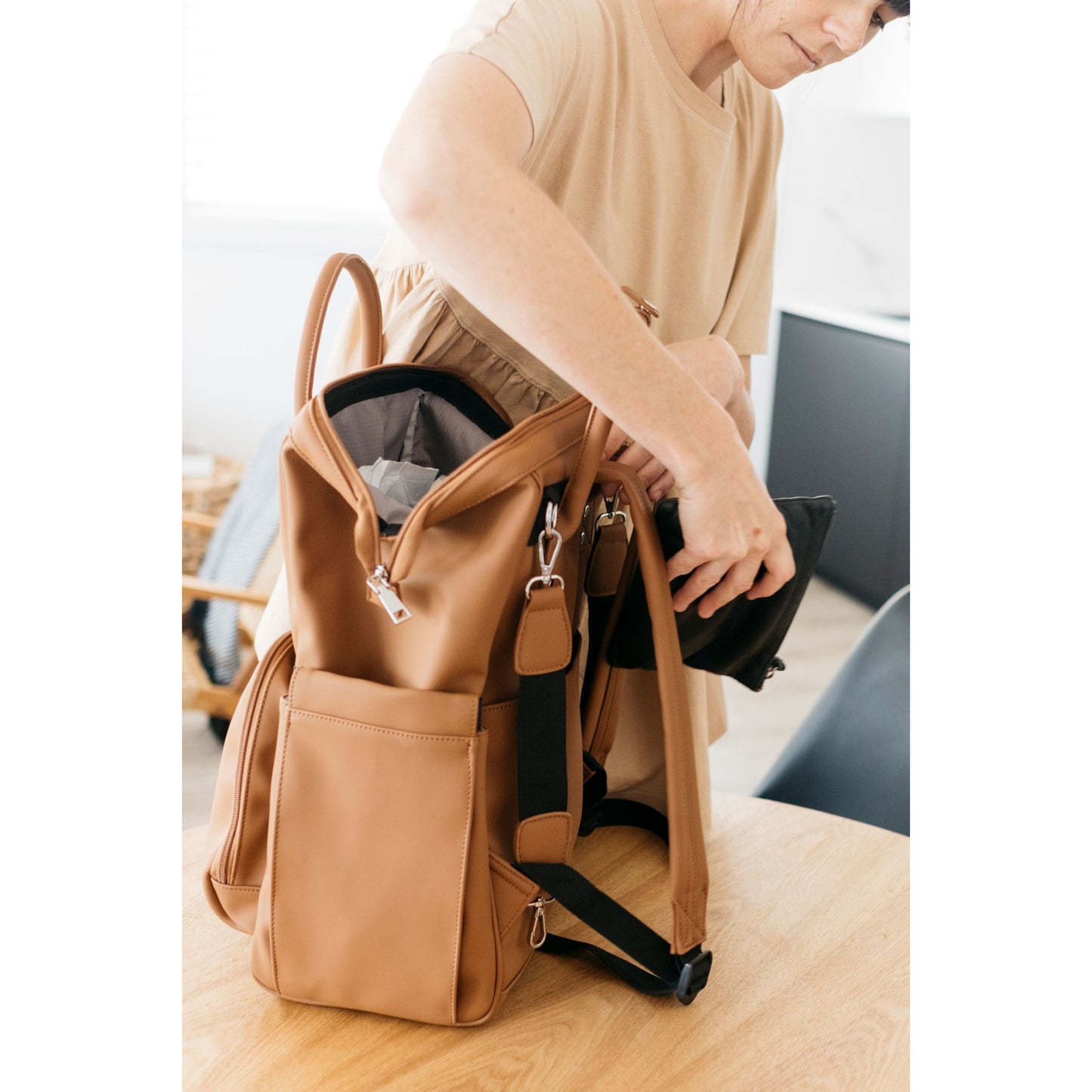 Nappy Bag Backpack (Diaper Bag) - Sunday Luxe