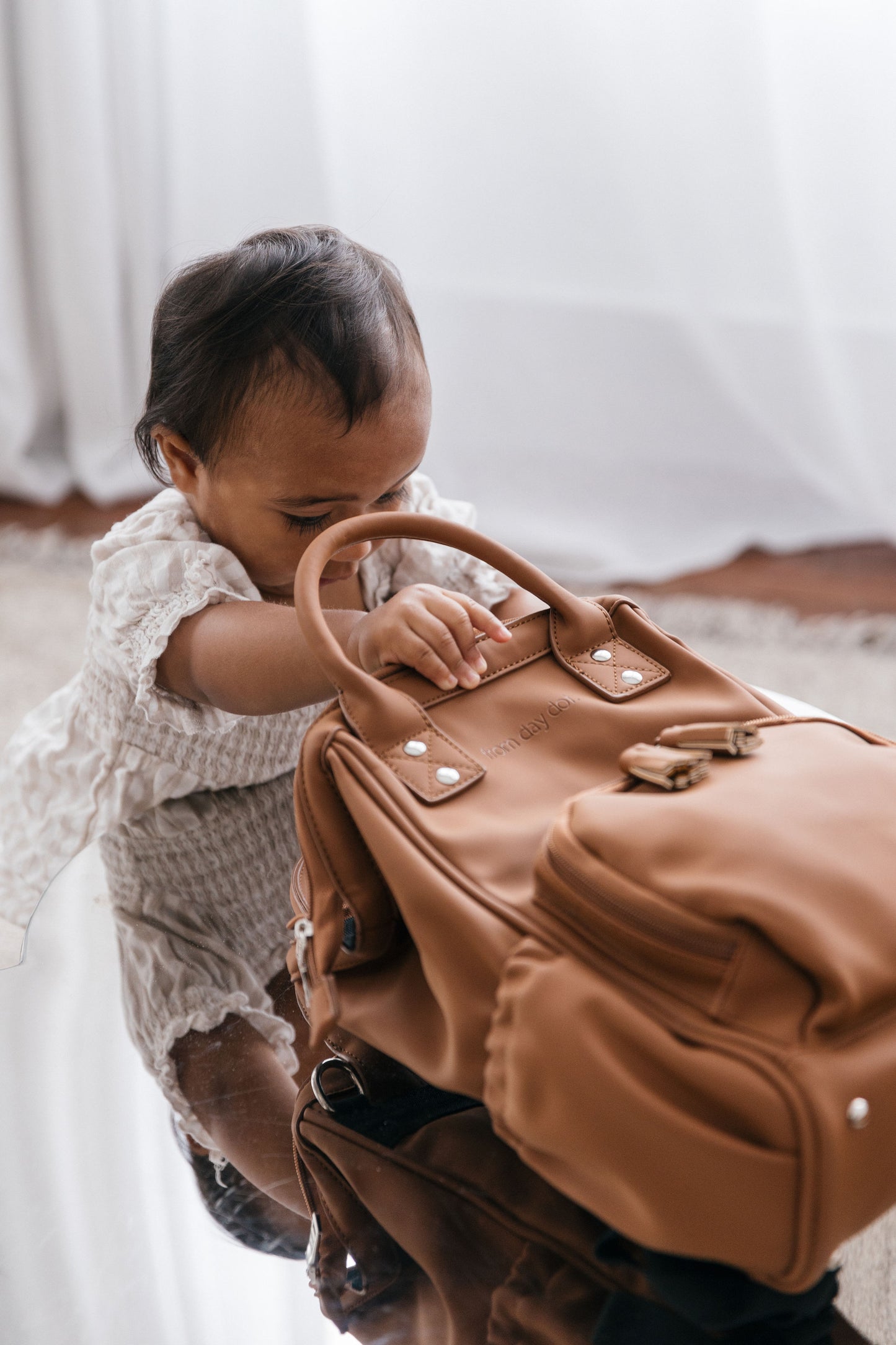 Nappy Bag Backpack - The MINI Sunday Luxe
