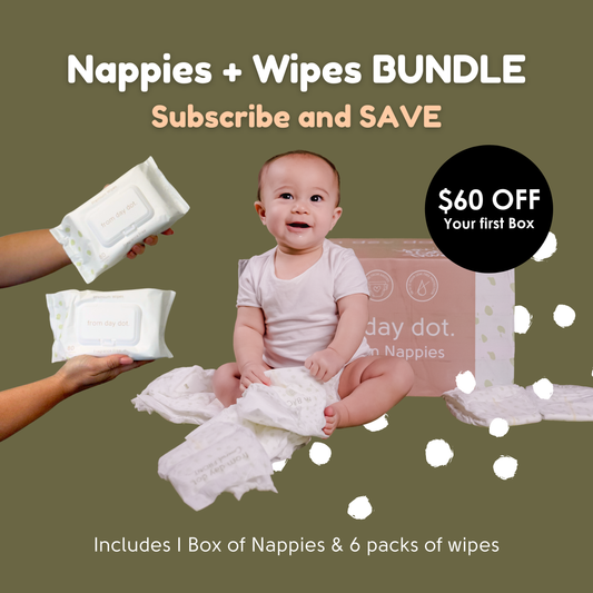 Premium Nappies + Wipes Subscription Bundle - 1 month supply