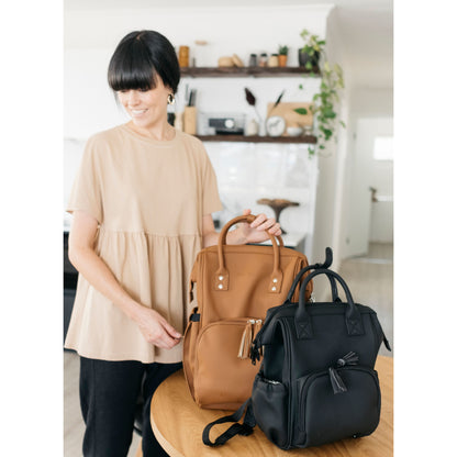 Nappy Bag Backpack - The MINI Sunday Luxe